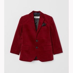 Boys 2T H&M burgundy holiday blazer, gently used